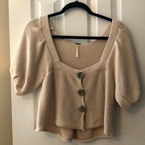 Free People Cream Sweater